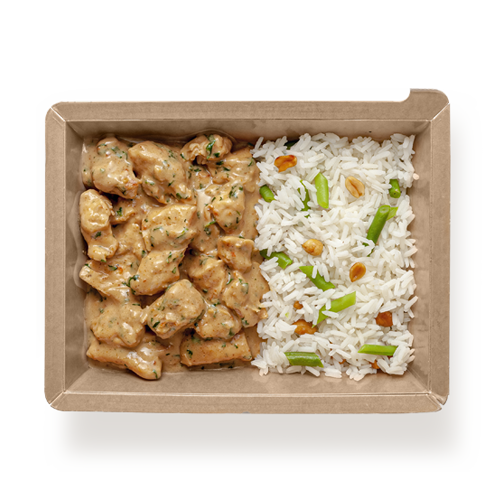 Thai-coconut free-range chicken with aromatic rice