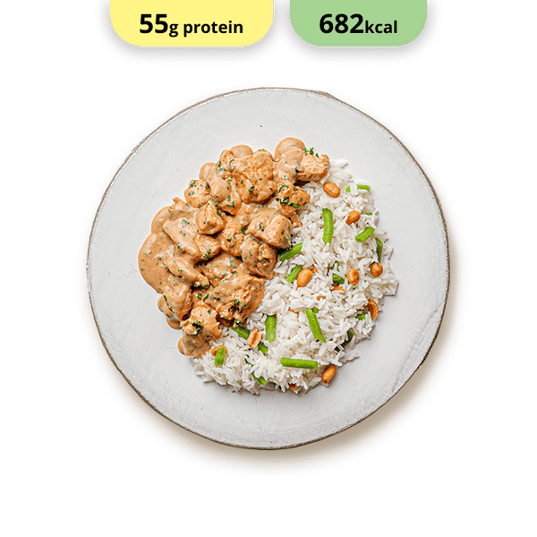 Best Κοτόπουλο thai - coconut με αρωματικό ρύζι Online In Athens - meallion
